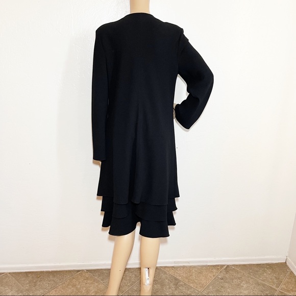 Vintage Dresses Vintage Jones New York Black Duster Cocktail Dress